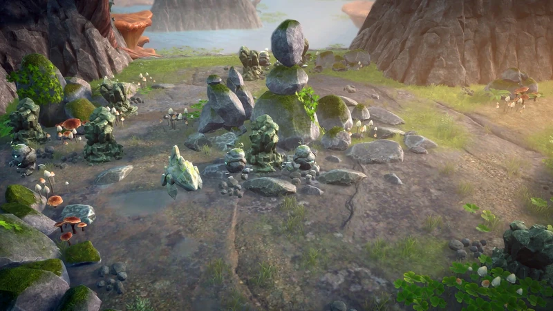 石造神殿遺址:建造系統的核心場景